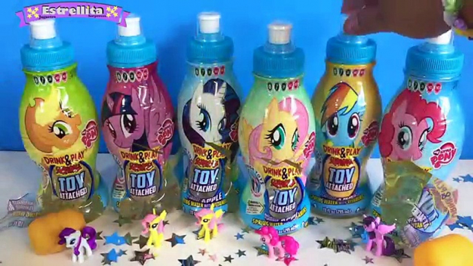 My Little Pony Bebidas co Capsulas Sorpresa Pinkie Pie Rarity Fluttershy Twilight Sparkle juguetes