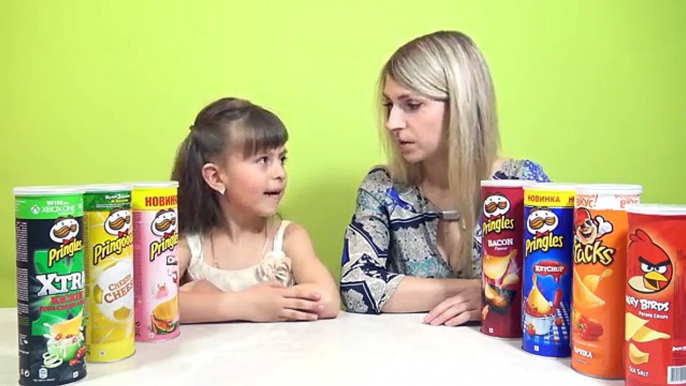 ЧИПСЫ ЧЕЛЛЕНДЖ от Vasilisa TV Вызов Принят | PRINGLES CHALLENGE