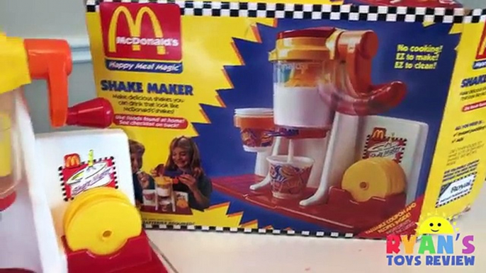 McDonalds Shake Maker & McDonalds Cash Register! Kids Pretend Play Food Happy Meal Surprise Toys