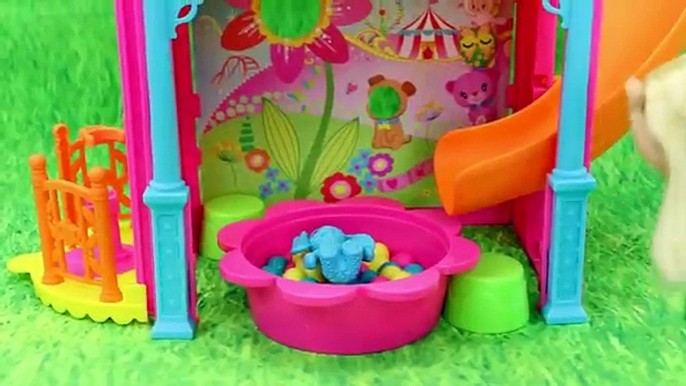 BARBIE CHELSEA IN LOVE!!! New Boy At School Fun House Ball Pit & Park Slide Playground Ballpit