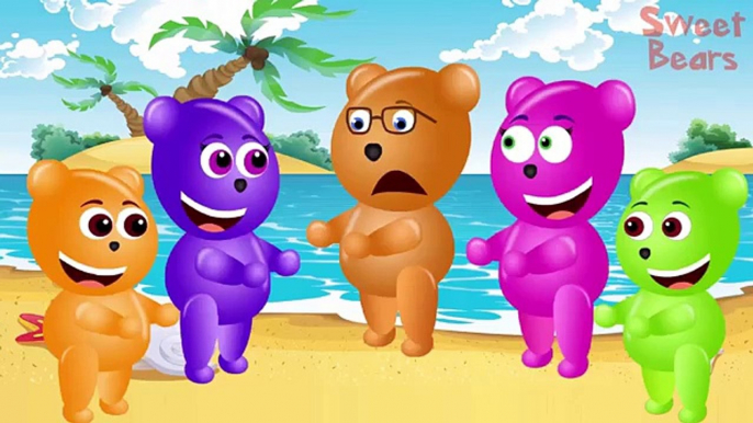 Wrong Heads, Mega Gummy Bear crying, Finger family song Nursery Rhymes, Learn Colors For Kids.