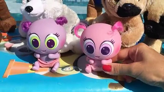 Patrulla canina juguetes español y nuevos bebes paw patrol FIESTA PISCINA CACHORROS Y KSI MERITOS