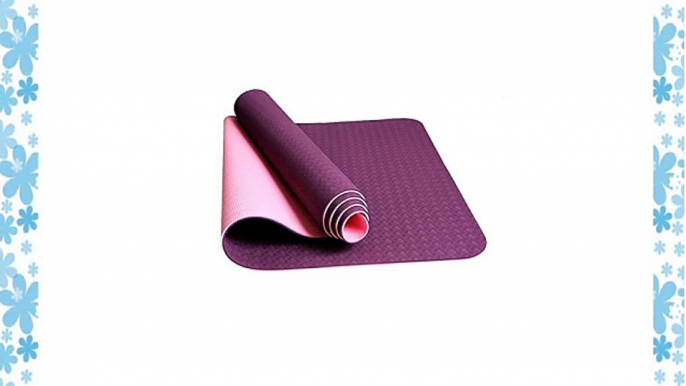 Forfar elastisch Yoga Matte Pilates Bodybuilding Non Slip Faltbare Moistureproof