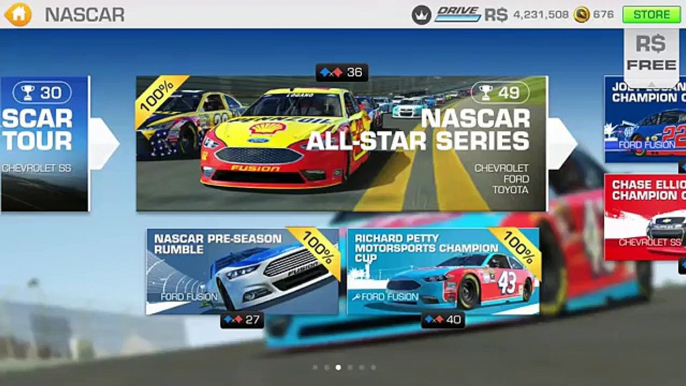 Real Racing 3 Cheat the NASCAR Overtaking Challenge (395 Overtakes)