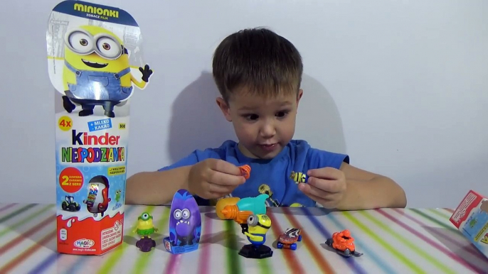 Миньоны Тубы сюрприз Киндер распаковка игрушек Minions Kinder Surprise toys