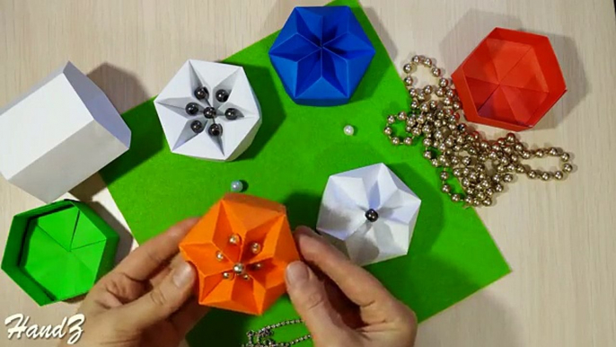 Gift box REALLY EASY! Origami Hexagonal Box - Ideas for Easter gifts