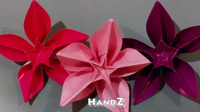 Awesome decoration for gifts - Origami flower Carambola Carmen - Great ideas Valentines gift