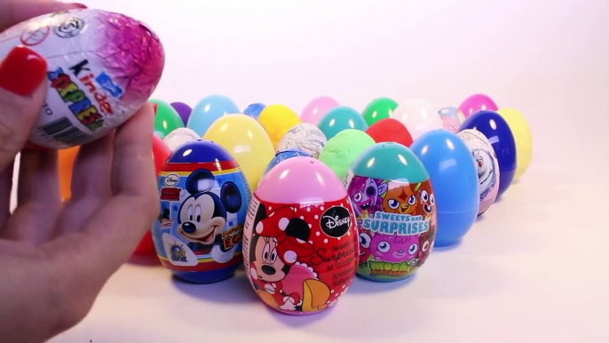 Surprise Eggs Frozen Mickey Mouse Minnie Mouse Moshi Monsters Disney Angry Birds Play Doh Eggs