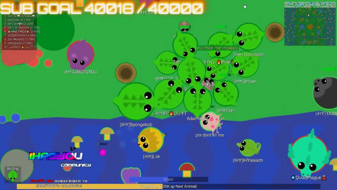 BIGGEST KRAKEN PUSH?? // MEGA CROC ARMY !! Mope.io - iHASYOU