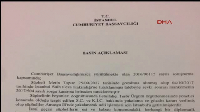 İstanbul Cumhuriyet Başsavcılığı ABD Konsolosluk Çalışanını İfadeye Davet Etti