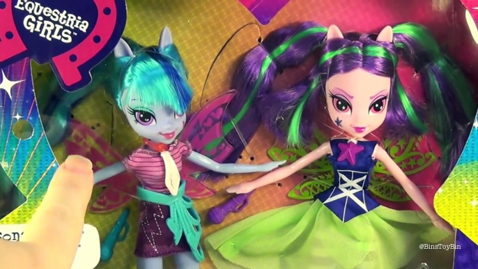 Equestria Girls SONATA DUSK & ARIA BLAZE Rainbow Rocks MLP Dolls! Review by Bins Toy Bin