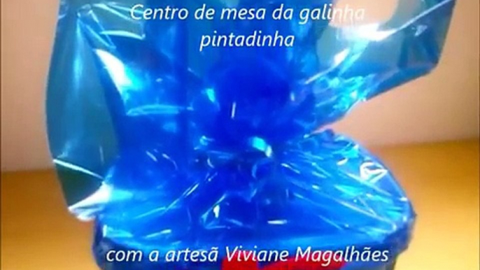 Lembrancinha com pote de sorvete da galinha pintadinha passo a passo