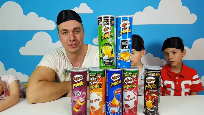 ✔ PRINGLES CHALLENGE // чипсы челлендж Pringles отгадываем вкус // Угадай вкус Челлендж Вызов