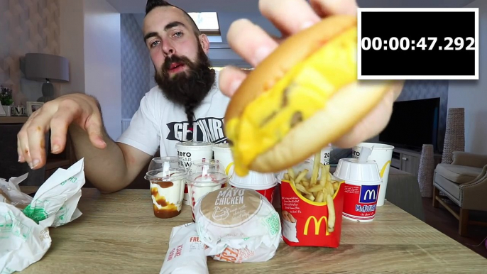 The Entire McDonalds UK SAVER MENU Challenge | BeardMeatsFood