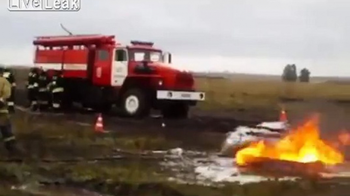 Firefighting training drill in Kazakhstan