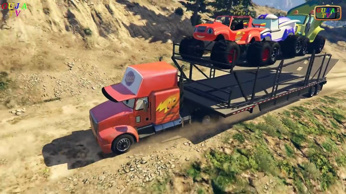 Disney Pixar Cars 2 Disney Cars Lightning Mcqueen Mack Truck Hauler Disney Truck Cars