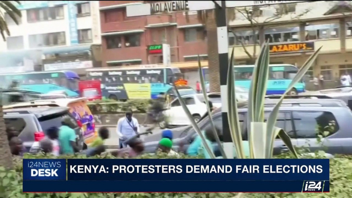 i24NEWS DESK  | Kenya: protesters demand fair elections | Wednesday, October 11th 2017