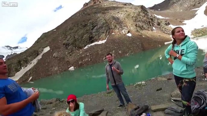 Adventurers journeyed to a 'Blue Lake' in the Altai Mountains