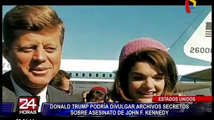 Donald Trump podría divulgar archivos secretos sobre asesinato de John F. Kennedy