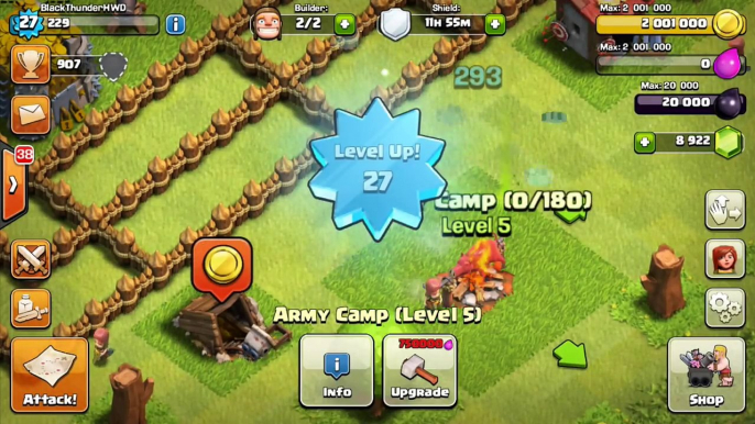 Clash of Clans - GEMS! UNLOCKING DRAGONS + BARB KING! Gemming up Our Town Hall 8 Noob Account!