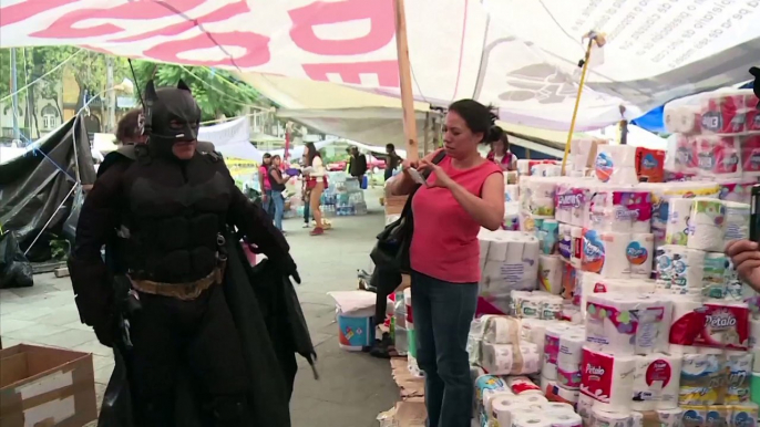 Holy Earthquake Relief Batman! Real-Life Hero Helps Mexico's Quake Victims