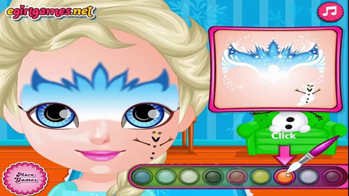 Baby Barbie Frozen Face Painting - Baby Barbie Frozen Elsa and Anna Face Painting Game