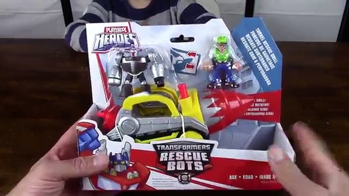 Transformers Rescue Bots Toy UNBOXING: Boulder Tunnel Rescue Drill + Shark Attack Play Doh