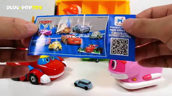 고고다이노 로보카폴리 변신로봇 장난감과 킨더조이 색깔놀이 (Kinder joy surprise egg & Learn colors Robocar Poli toys)