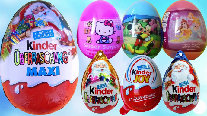 14 Sürpriz Yumurta Kinder MAXI, Kinder Joy, Hello Kitty, Barbie, Mickey Mouse Sürpriz Yumurtalar