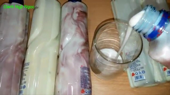 Cách làm Sữa chua uống sốt hoa quả ngon tuyệt tại nhà_Yogurt drinks at home