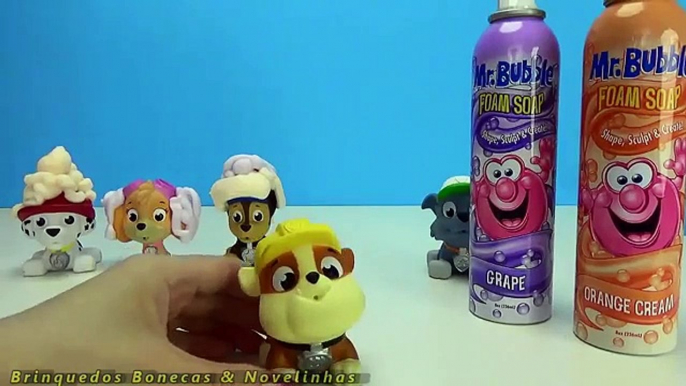 Patrulha Canina Espuma de banho na banheira Mr Bubble Bath Foam Soap Paw Patrol kids toy babykids