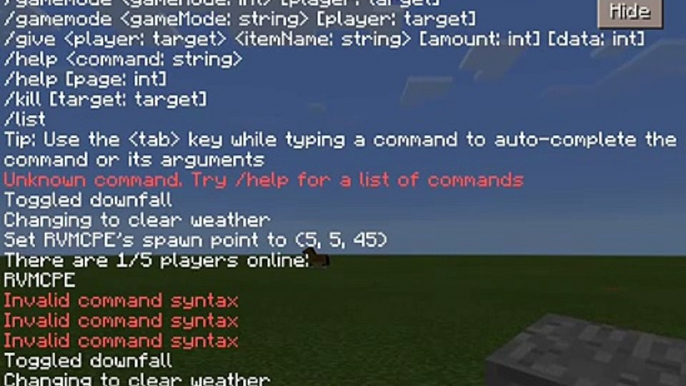 Minecraft PE - How To Use Commands! (Basic Commands Tutorial Pt.2!)