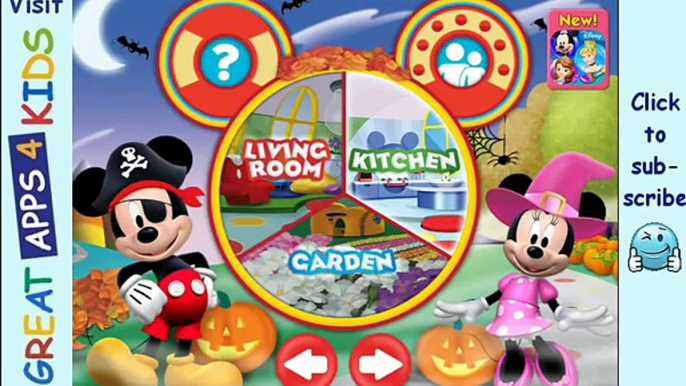 Mickey Mouse Clubhouse Color and Play (Halloween Theme) | Coloring App for Kids