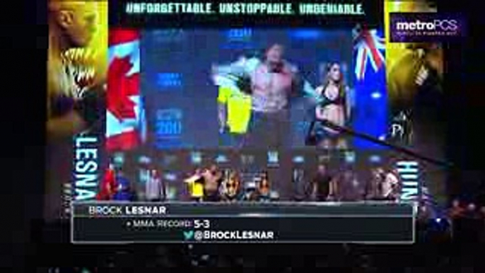 Brock Lesnar vs. Mark Hunt  Weigh-In  UFC 200