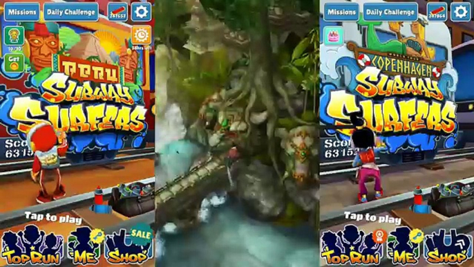 Subway Surfers: Peru VS Copenhagen VS Temple Run 2 (Completed 2.5 Million Club)