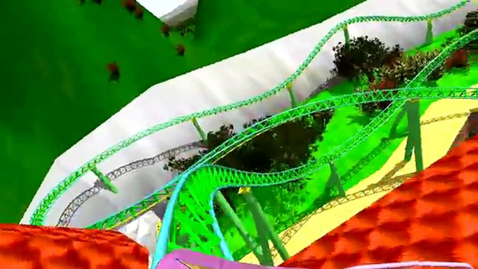 Super Mario 64 Peach Castle coaster onride NoLimits 2 HD @60fps