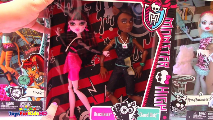 Monster High Draculaura y Clawd Wolf - Muñecas Monster High en español - Juguetes de Monster High