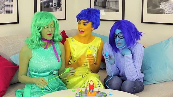 Joy vs Sadness vs Disgust Who Tooted Game Challenge Inside Out Charers. DisneyToysFan.