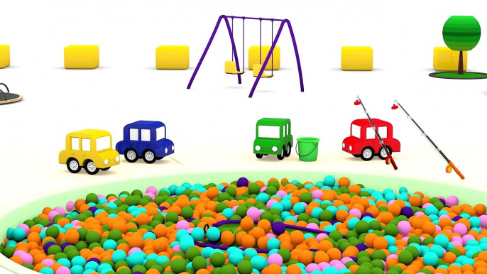 Ball Pool FISHING for CARS - Cartoon Cars Videos for Kids.Cartoons for Children.Kids Cars Cartoons-MUA0v6T2ibw