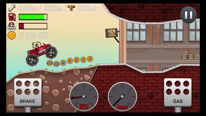 Hill Climb Racing - Fory - BIG FINGER (Fully Upgraded) - GamePlay HD