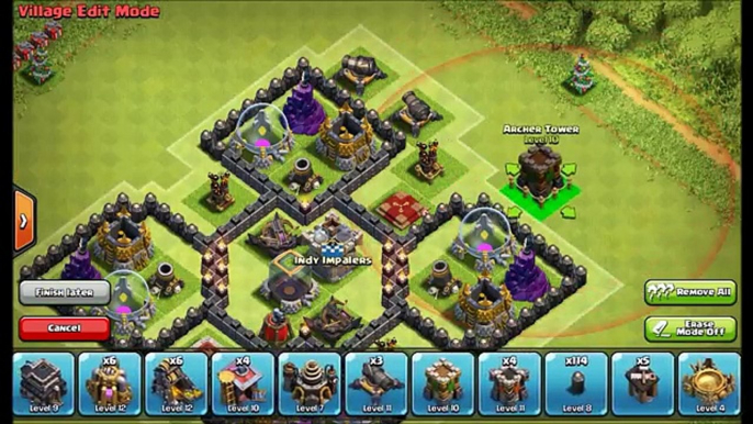 TH9 Base Defense ● Clash of Clans Town Hall 9 Base ● CoC TH9 Base Design Layout (Android Gameplay)