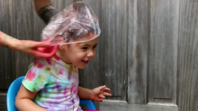 EPIC Mom Dying Her Kids Hair & Dreads Red (Manic Panic)