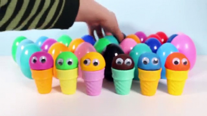 Play Doh Surprise Ice Creams Video Play-Doh Ice Cream Cones Surprise Eggs Play Food Toy Videos