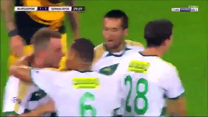 All Goals Turkey  Süper Lig - 16.10.2017 Bursaspor 3-1 Osmanlispor FK