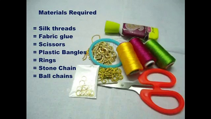 DIY// How to make Silk thread Designer Bangles / Tassel Designer Bangles at Home.