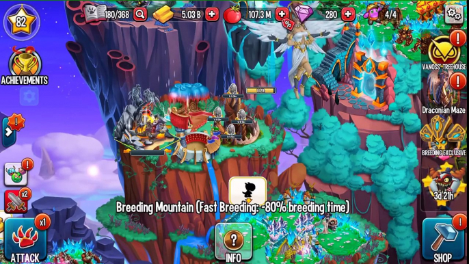 Monster Legends - Use 500 gems to Breed Dracontium