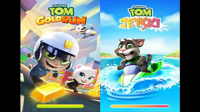 Talking Tom Gold Run Vs Talking tom jetski/Gameplay for kid #36