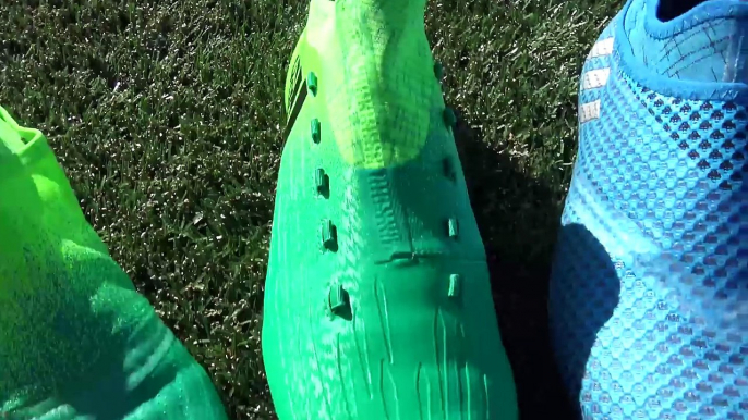 Can You Play With No Laces?! adidas ACE17, X16, Messi Boots