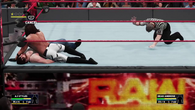 WWE 2K18 STYLES AJ Vs AMBROSE DA