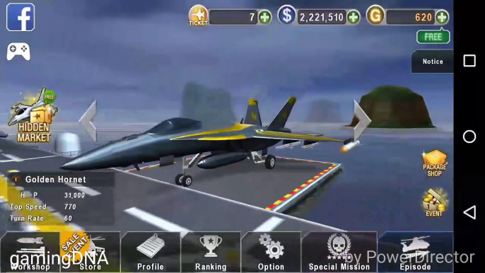 GUNSHIP BATTLE F/A-18 GOLDEN HORNET